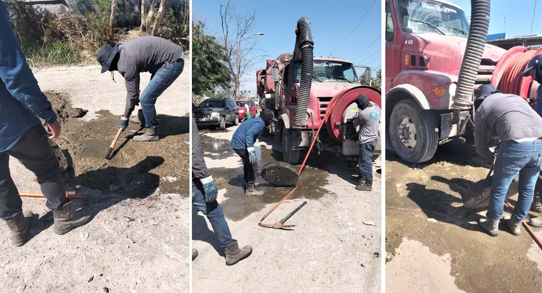 Realizó COMAPA limpieza y sondeo de drenaje sanitario en Balcones de Alcalá