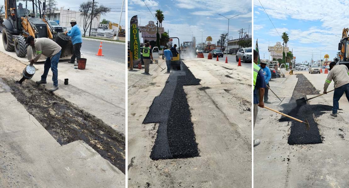 Rehabilita COMAPA vialidad tras obra sanitaria en la colonia Prolongación Longoria